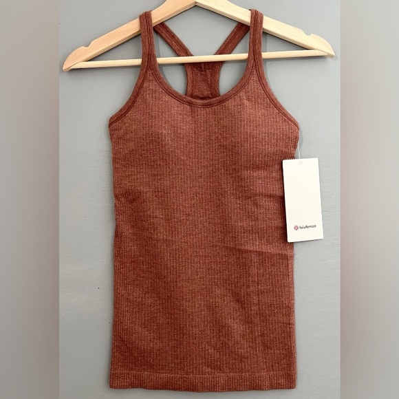 lululemon athletica Tops - NWT Lululemon Ebb to Street Tank Size 4 Ancient Copper